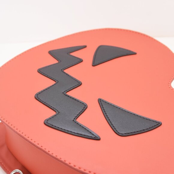 Em & Sprout Jack-O-Lantern Heart Convertible Crossbody Bag Backpack Orange NWOT - Picture 10 of 16